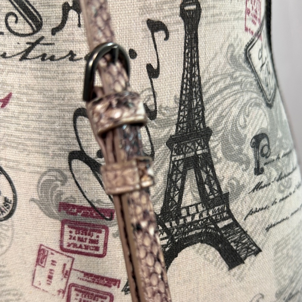 A New Day Faux Snakeskin Crossbody Bag | Brown & Tan | Adj Strap - Picture 4 of 13